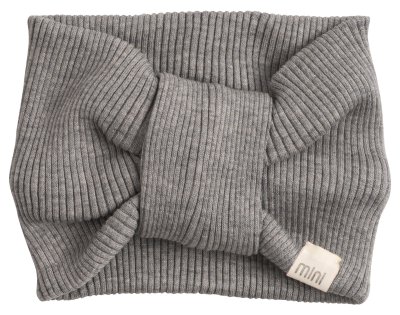 Pannband Silke/Bomull, Grey melange
