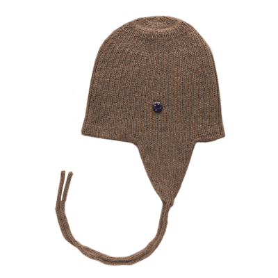 Ribbstickad Babymössa Alpacka