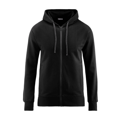 Hoodie Bomull Herr, Svart
