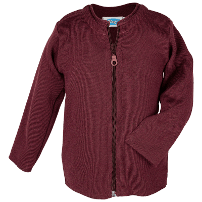 Slätstickad cardigan ull